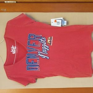 Denver Nuggets Touch by Alyssa Milano Pink T-Shirt Size Extra Large New With Tag